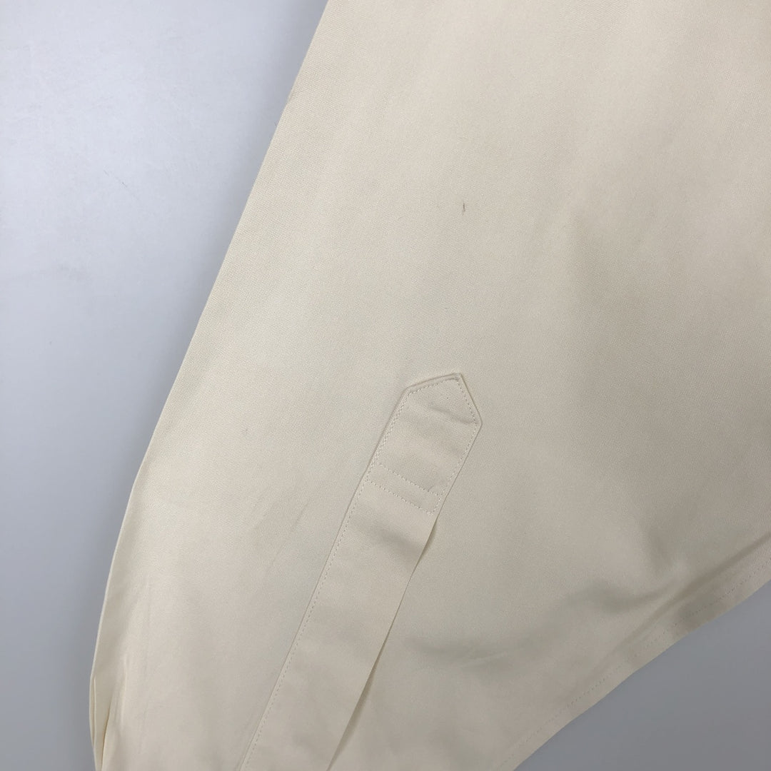 Brooks Brothers Est.1818 Traditional Fit Long-Sleeve Button-Down Shirt, Men's Size L (approx.) cotton unbleached Vintage Second Hand