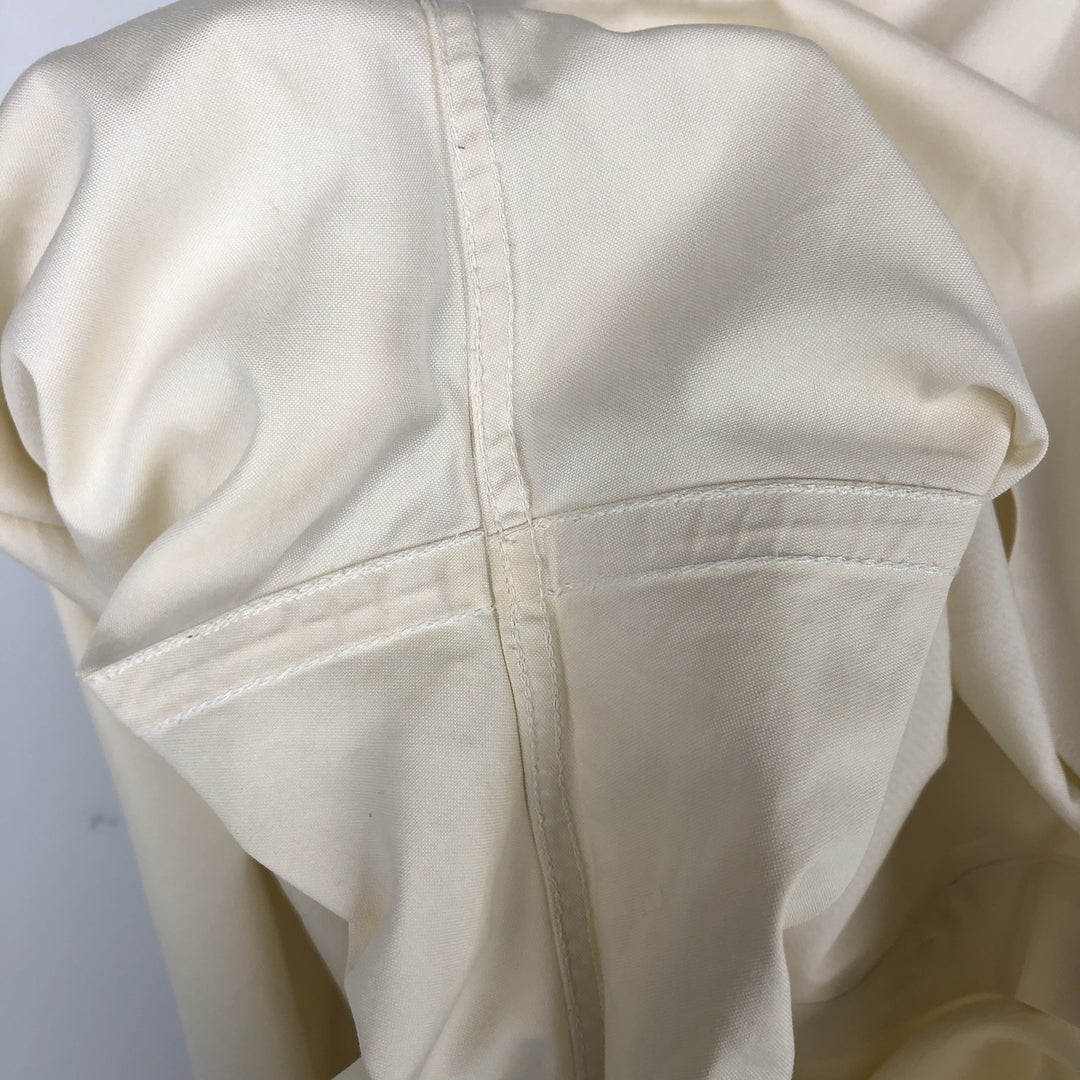 Brooks Brothers Est.1818 Traditional Fit Long-Sleeve Button-Down Shirt, Men's Size L (approx.) cotton unbleached Vintage Second Hand