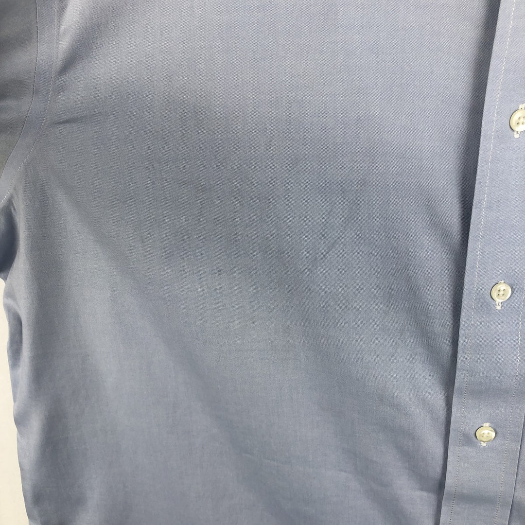 Brooks Brothers Madison Fit Long-Sleeve Button-Down Shirt, Men's Size L (approx.) cotton Blue type light blue Vintage Second Hand