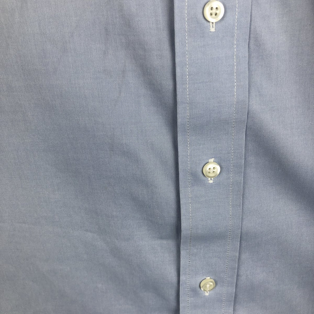 Brooks Brothers Madison Fit Long-Sleeve Button-Down Shirt, Men's Size L (approx.) cotton Blue type light blue Vintage Second Hand