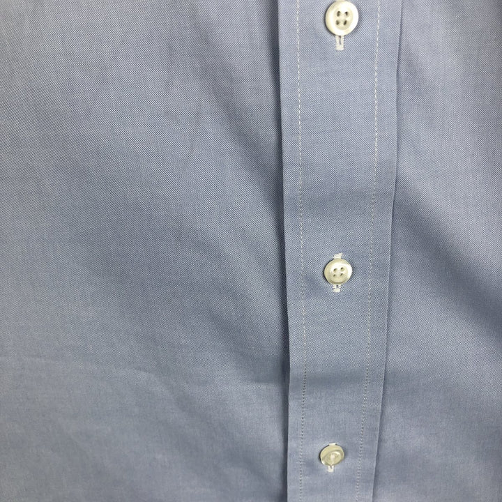 Brooks Brothers Madison Fit Long-Sleeve Button-Down Shirt, Men's Size L (approx.) cotton Blue type light blue Vintage Second Hand