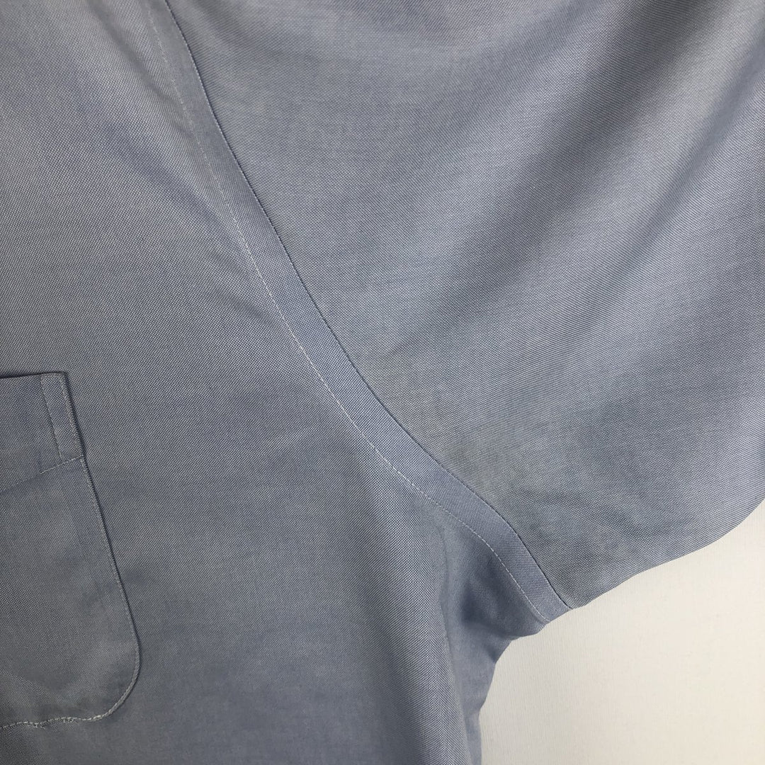 Brooks Brothers Madison Fit Long-Sleeve Button-Down Shirt, Men's Size L (approx.) cotton Blue type light blue Vintage Second Hand