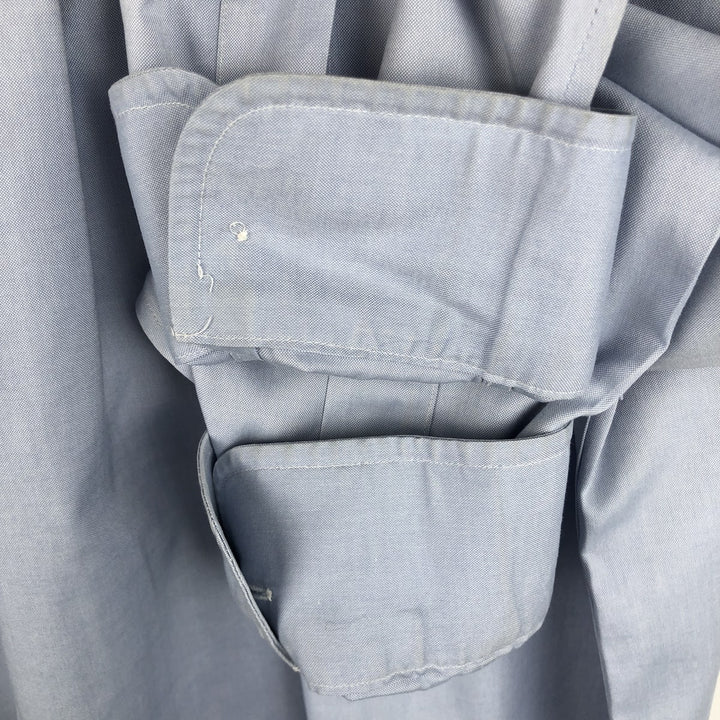 Brooks Brothers Madison Fit Long-Sleeve Button-Down Shirt, Men's Size L (approx.) cotton Blue type light blue Vintage Second Hand