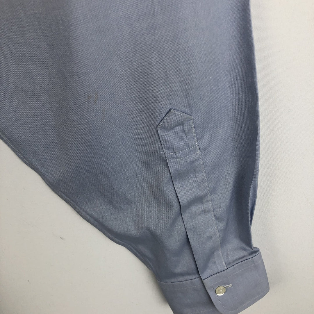Brooks Brothers Madison Fit Long-Sleeve Button-Down Shirt, Men's Size L (approx.) cotton Blue type light blue Vintage Second Hand