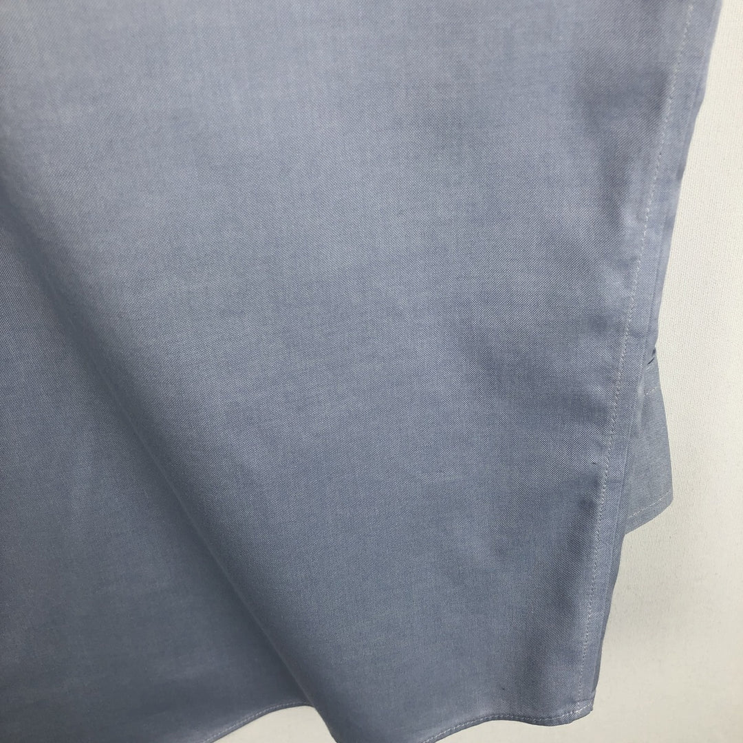 Brooks Brothers Madison Fit Long-Sleeve Button-Down Shirt, Men's Size L (approx.) cotton Blue type light blue Vintage Second Hand