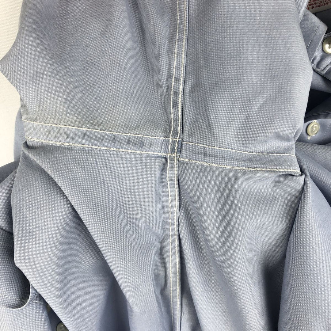 Brooks Brothers Madison Fit Long-Sleeve Button-Down Shirt, Men's Size L (approx.) cotton Blue type light blue Vintage Second Hand