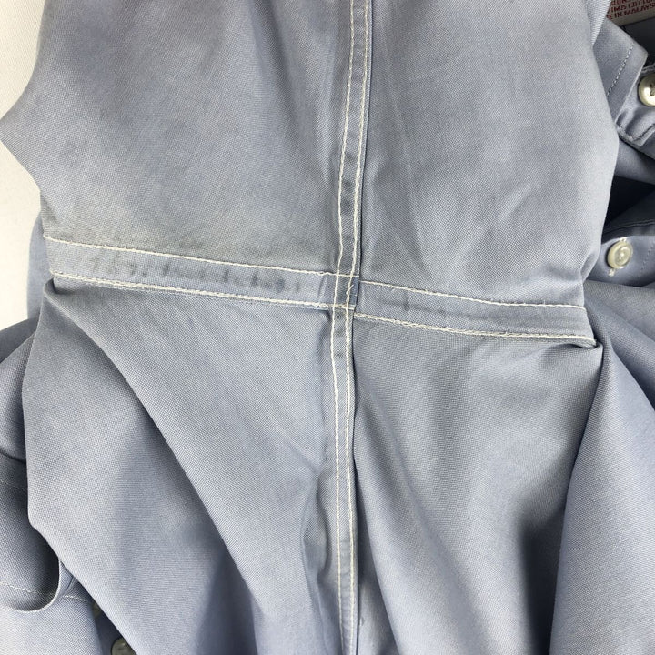Brooks Brothers Madison Fit Long-Sleeve Button-Down Shirt, Men's Size L (approx.) cotton Blue type light blue Vintage Second Hand