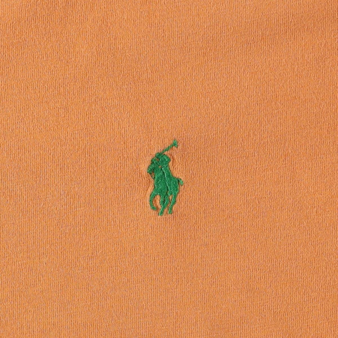 Ralph Lauren POLO by Ralph Lauren short sleeve one point logo T-shirt men's L size cotton orange type Vintage Second Hand