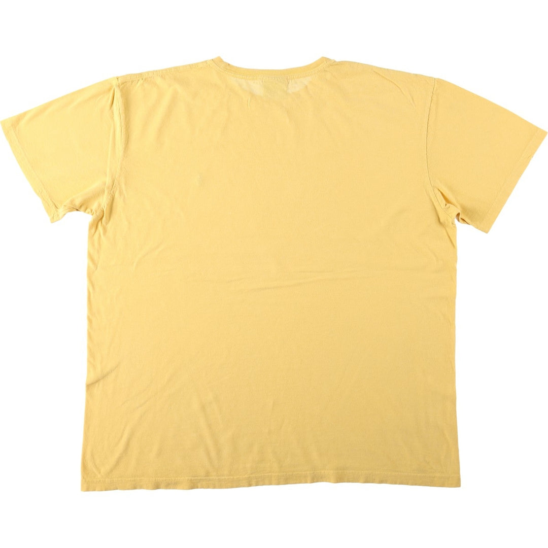 Ralph Lauren POLO by Ralph Lauren short sleeve one point logo T-shirt men's L size cotton yellow type Vintage Second Hand