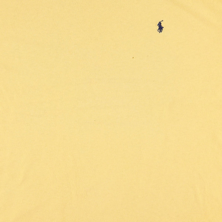 Ralph Lauren POLO by Ralph Lauren short sleeve one point logo T-shirt men's L size cotton yellow type Vintage Second Hand