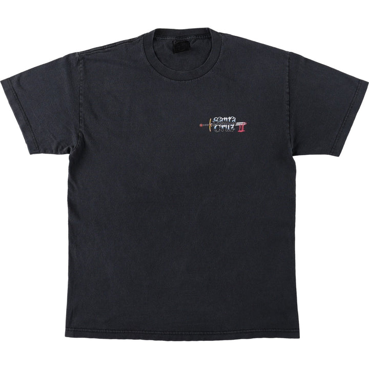 NHS SANTA CRUZ Santa Cruz Surf Skate T-shirt, Men's Size Medium unclear black type Vintage Second Hand
