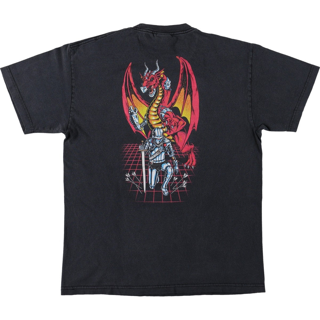NHS SANTA CRUZ Santa Cruz Surf Skate T-shirt, Men's Size Medium unclear black type Vintage Second Hand