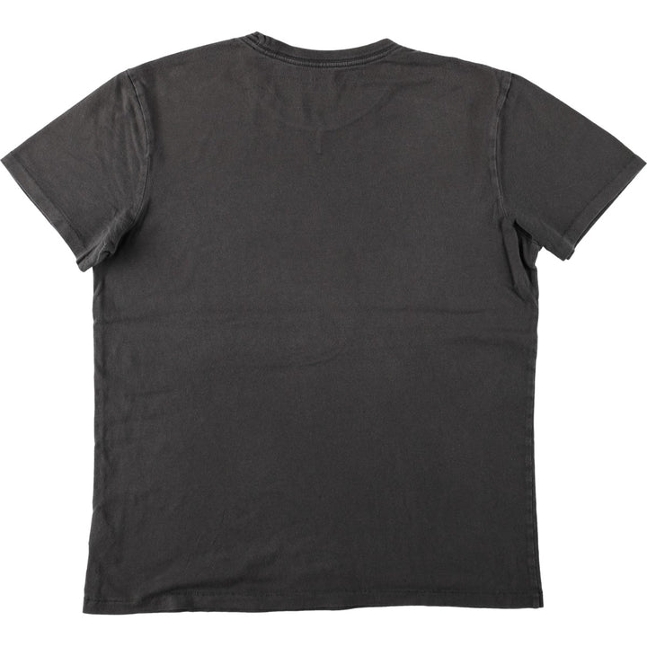 Ralph Lauren POLO RALPH LAUREN DENIM & SUPPLY Short-Sleeve Printed T-Shirt, Men's Size M (approx.) cotton Charcoal Vintage Second Hand
