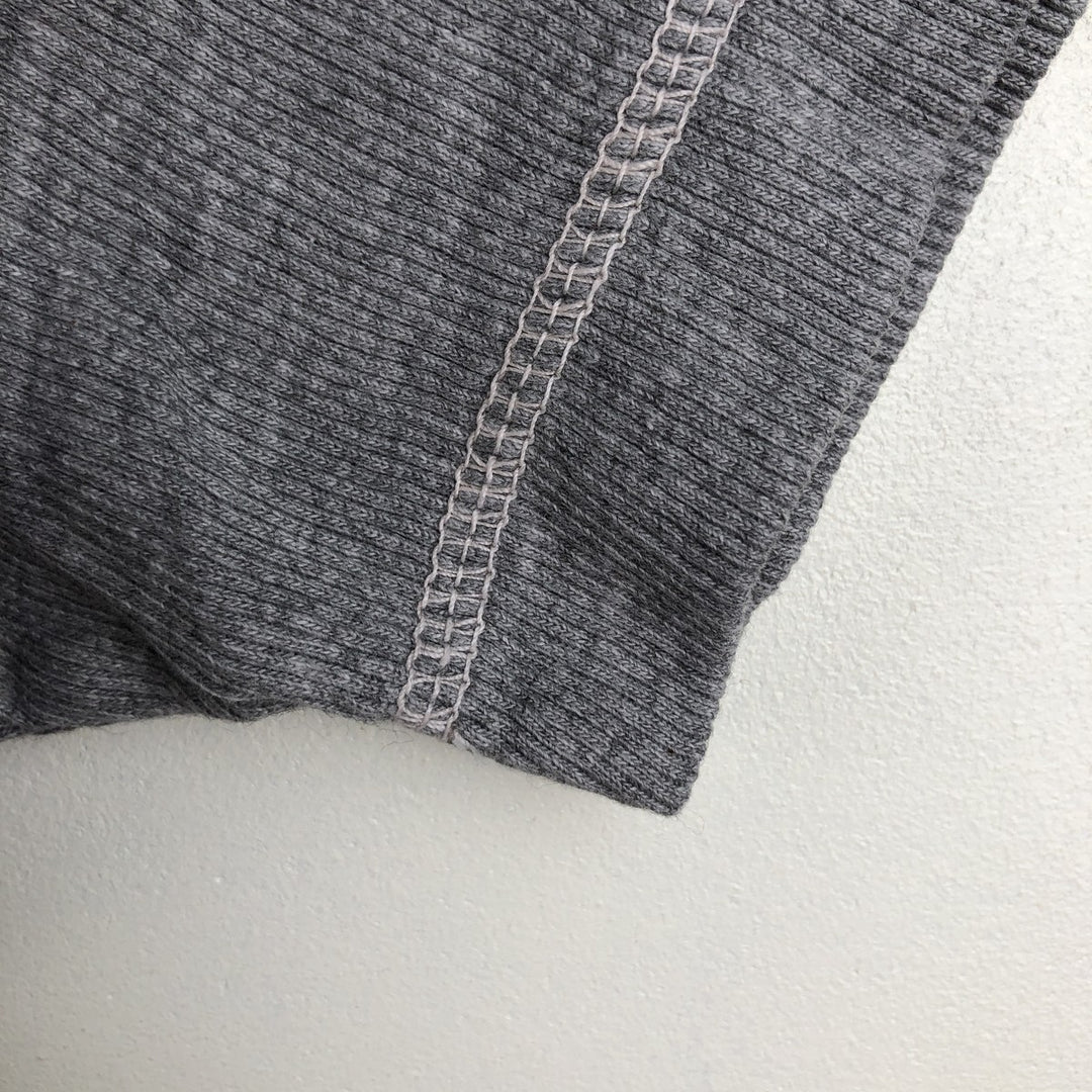 Levi's Henley neck short-sleeved T-shirt, men's size L (approx.) cotton gray type Vintage Second Hand