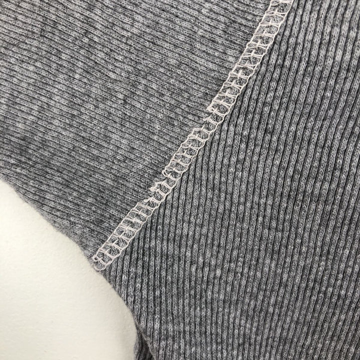 Levi's Henley neck short-sleeved T-shirt, men's size L (approx.) cotton gray type Vintage Second Hand