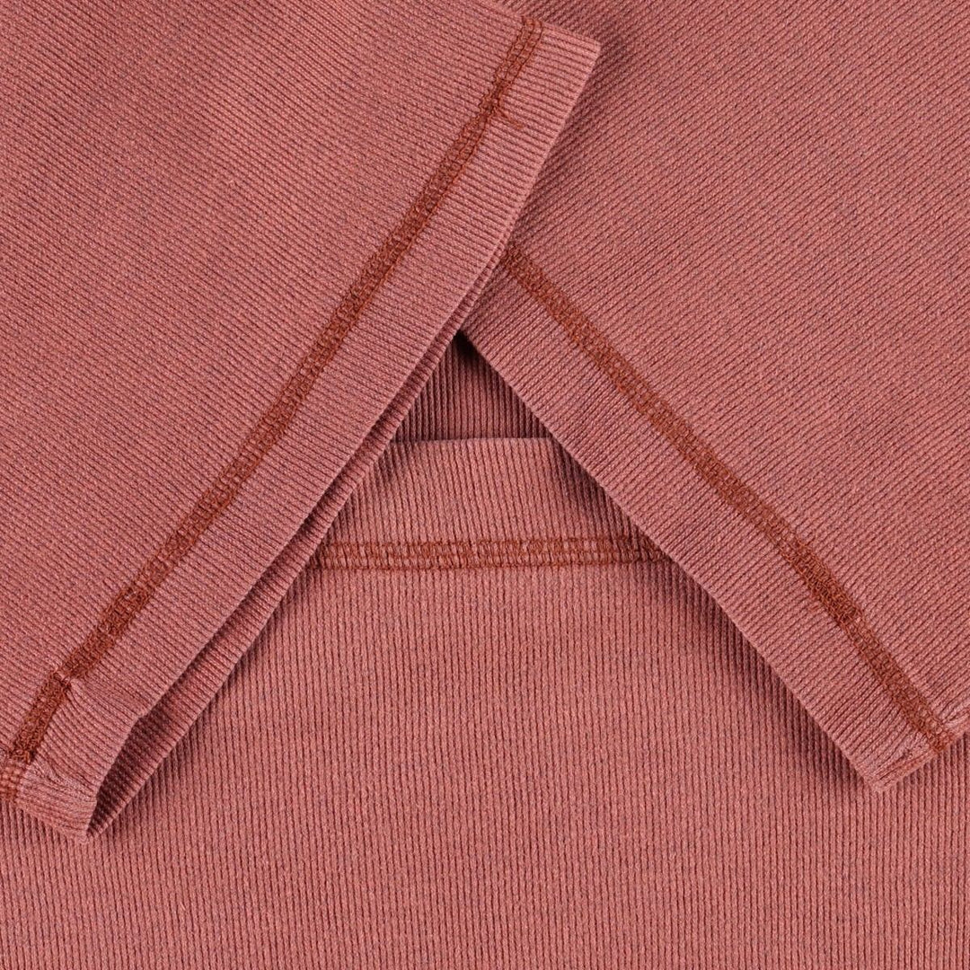 90'S Levi's Henley Neck Short-Sleeve T-Shirt, Made in Saipan, Men's Size L (Equivalent), Vintage cotton red type reddish brown Vintage Second Hand