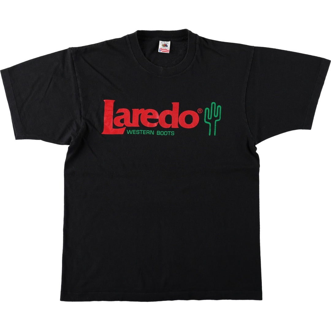 90'S Fruit of the Loom Advertising T-shirt Made in USA Men's XL Vintage cotton black type Vintage Second Hand