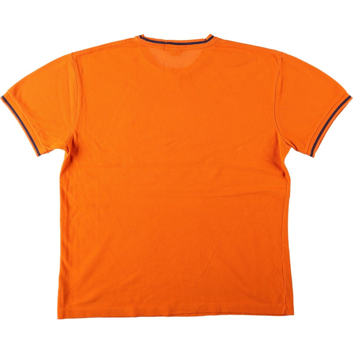 Ralph Lauren POLO by Ralph Lauren Pique Short Sleeve One Point Logo T-Shirt Men's L cotton orange type Vintage Second Hand