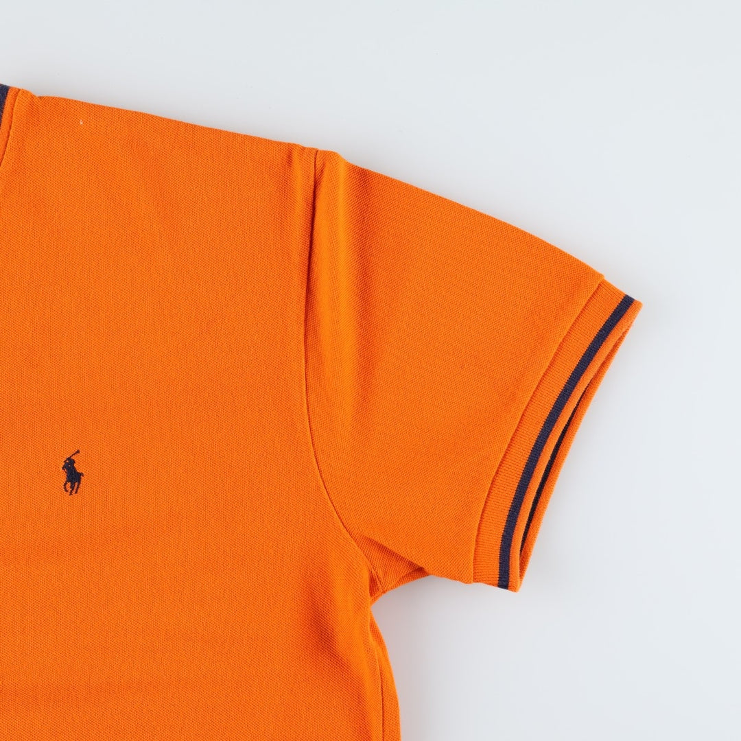 Ralph Lauren POLO by Ralph Lauren Pique Short Sleeve One Point Logo T-Shirt Men's L cotton orange type Vintage Second Hand
