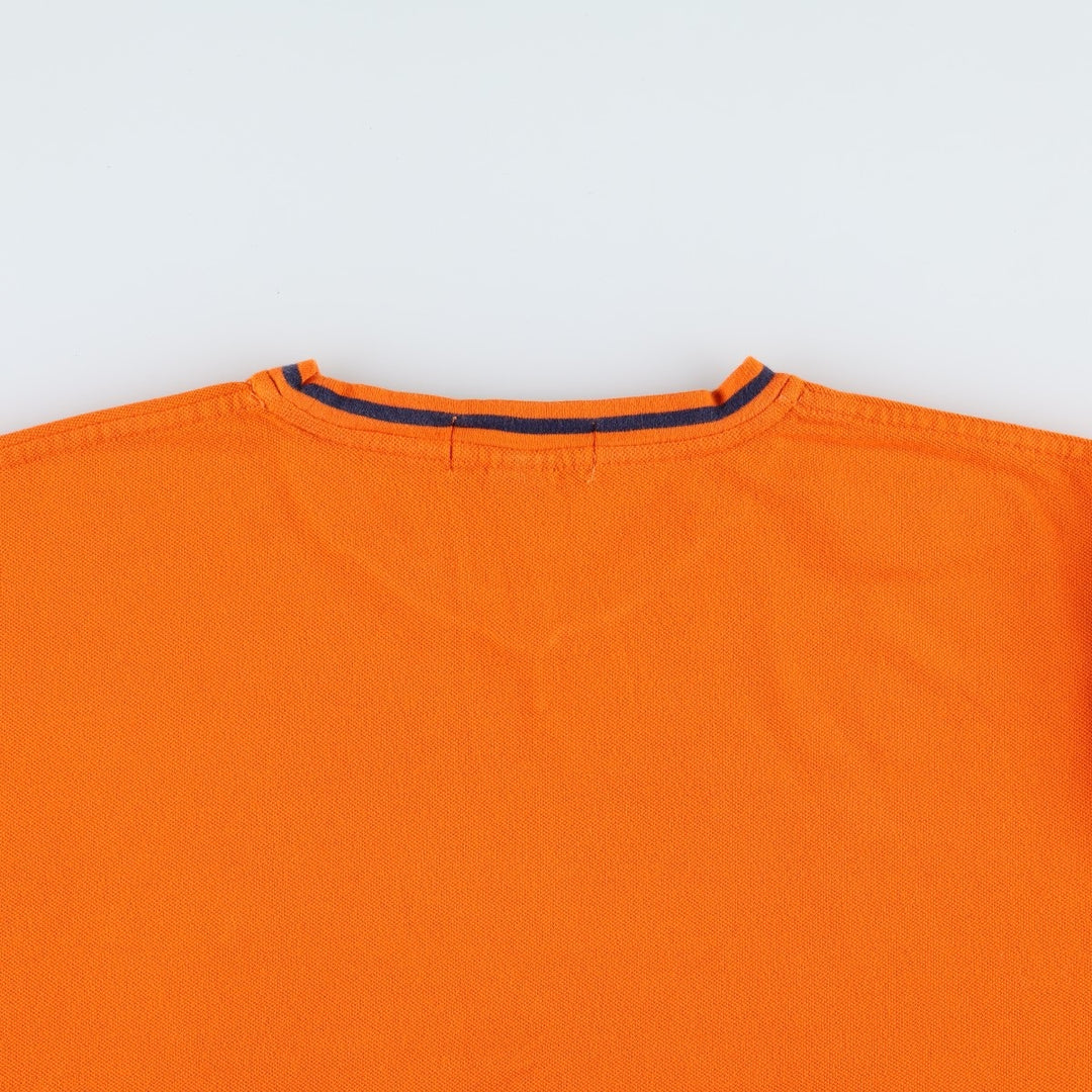 Ralph Lauren POLO by Ralph Lauren Pique Short Sleeve One Point Logo T-Shirt Men's L cotton orange type Vintage Second Hand