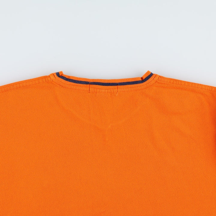 Ralph Lauren POLO by Ralph Lauren Pique Short Sleeve One Point Logo T-Shirt Men's L cotton orange type Vintage Second Hand