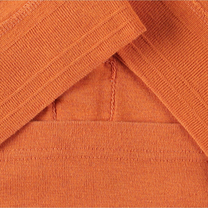 Ralph Lauren POLO by Ralph Lauren Henley neck short sleeve T-shirt Men's L size cotton orange type Vintage Second Hand