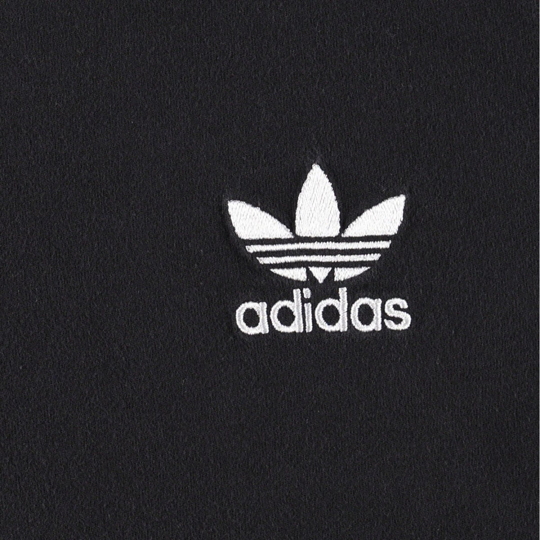 Adidas logo T-shirt, men's XL size cotton black type Vintage Second Hand