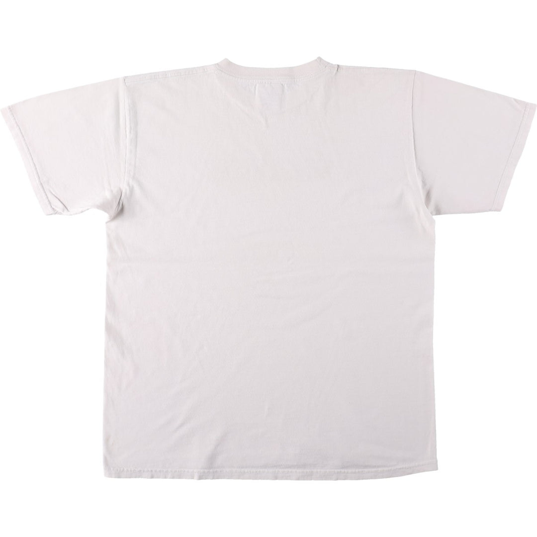 Reebok Logo Print T-shirt, Men's M size cotton white type Vintage Second Hand