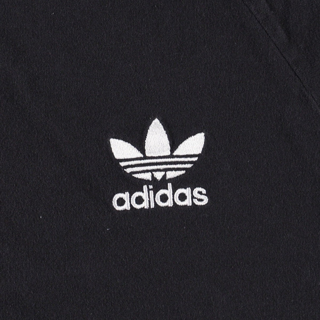 Adidas logo T-shirt, men's size M unclear black type Vintage Second Hand