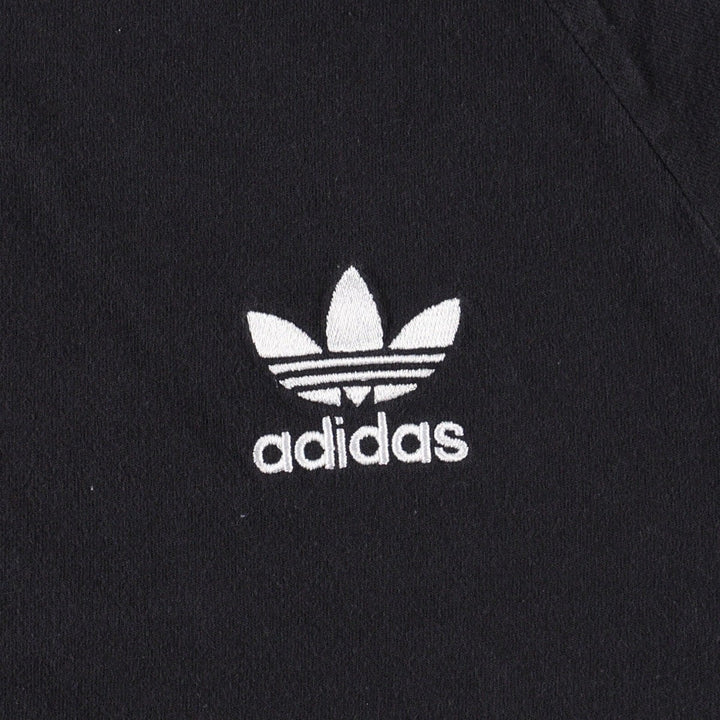Adidas logo T-shirt, men's size M unclear black type Vintage Second Hand