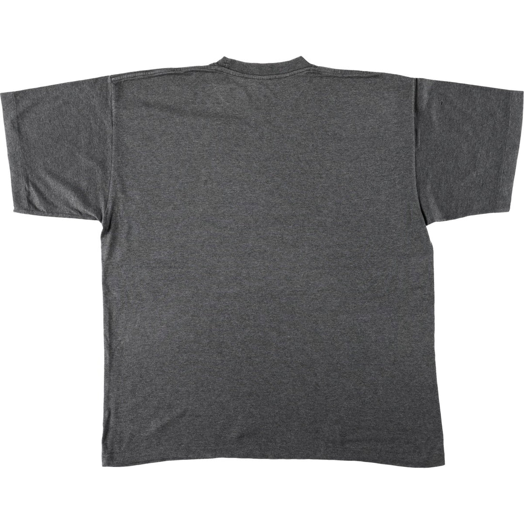 80'S Champion logo print t-shirt, men's size XXL equivalent, vintage. cotton Charcoal Vintage Second Hand