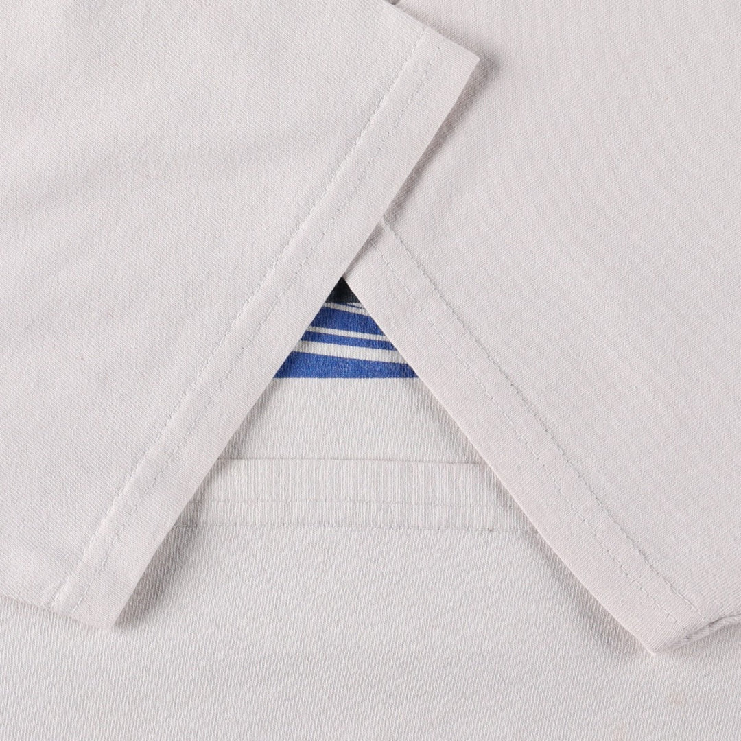 Nike logo t-shirt, made in Canada, men's size S (approx.) cotton white type Vintage Second Hand