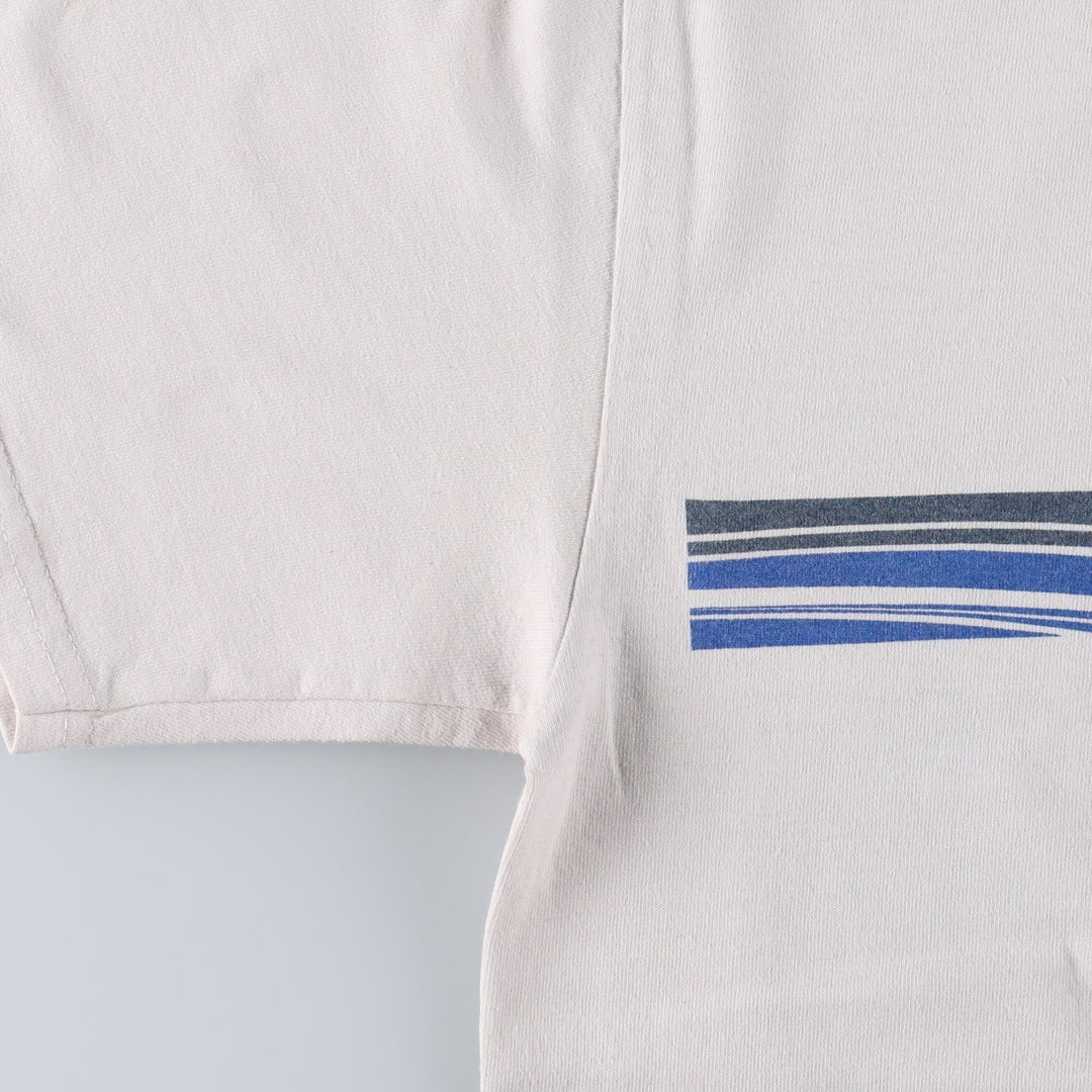 Nike logo t-shirt, made in Canada, men's size S (approx.) cotton white type Vintage Second Hand