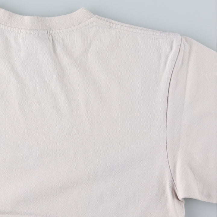 Nike logo t-shirt, made in Canada, men's size S (approx.) cotton white type Vintage Second Hand