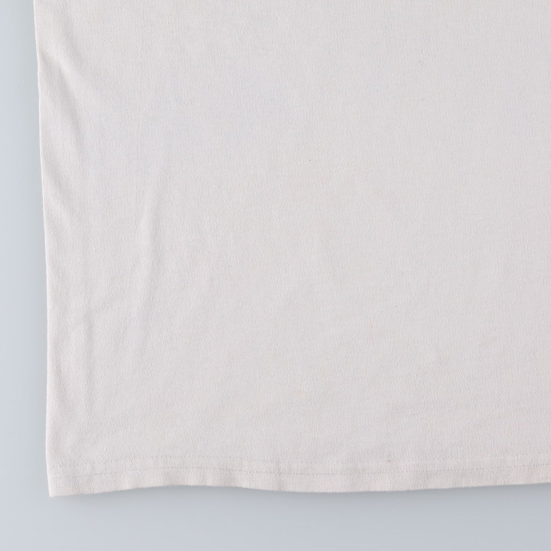 Nike logo t-shirt, made in Canada, men's size S (approx.) cotton white type Vintage Second Hand