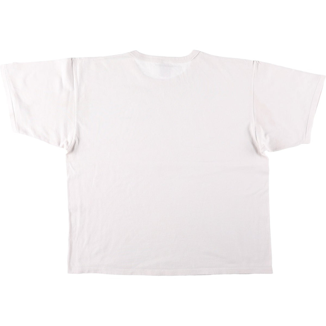 90'S Champion Authentic Athletic Apparel Logo Print T-Shirt Made in USA Men's XL Vintage cotton white type Vintage Second Hand