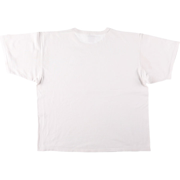 90'S Champion Authentic Athletic Apparel Logo Print T-Shirt Made in USA Men's XL Vintage cotton white type Vintage Second Hand