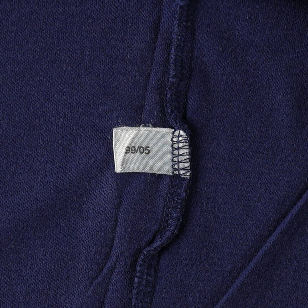 Vintage 90'S Adidas logo T-shirt, size L, men's cotton navy blue type Vintage Second Hand