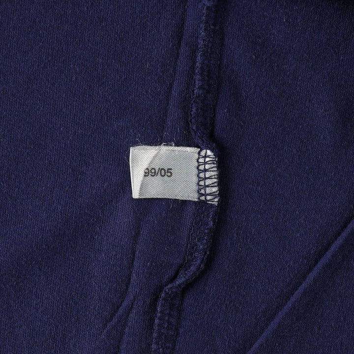 Vintage 90'S Adidas logo T-shirt, size L, men's cotton navy blue type Vintage Second Hand