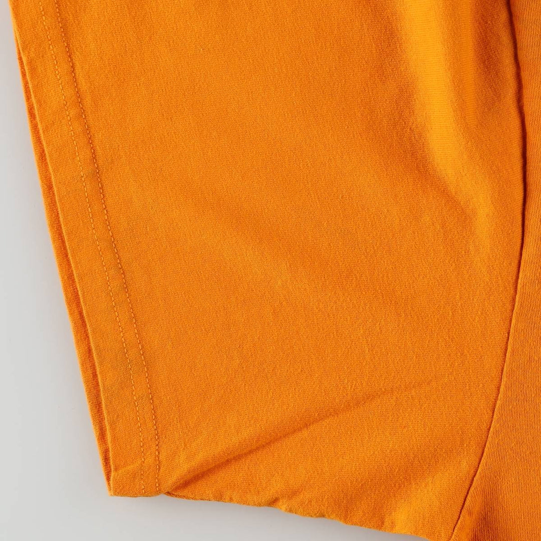 00'S Nike logo print T-shirt, men's size L cotton orange type Vintage Second Hand