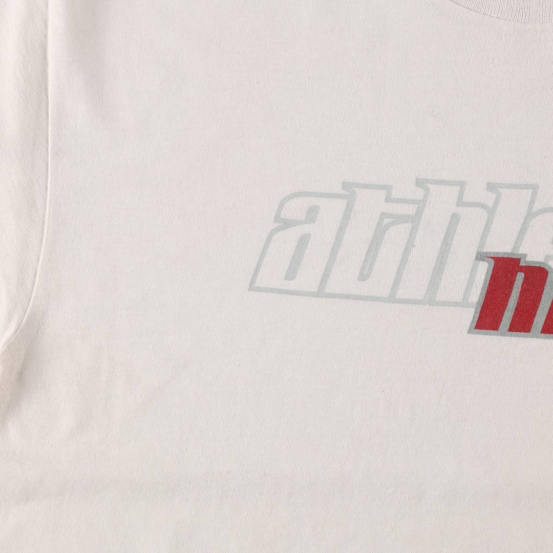 90'S Nike Logo Print T-Shirt, Made in Canada, Men's Size L (approx.), Vintage cotton white type Vintage Second Hand