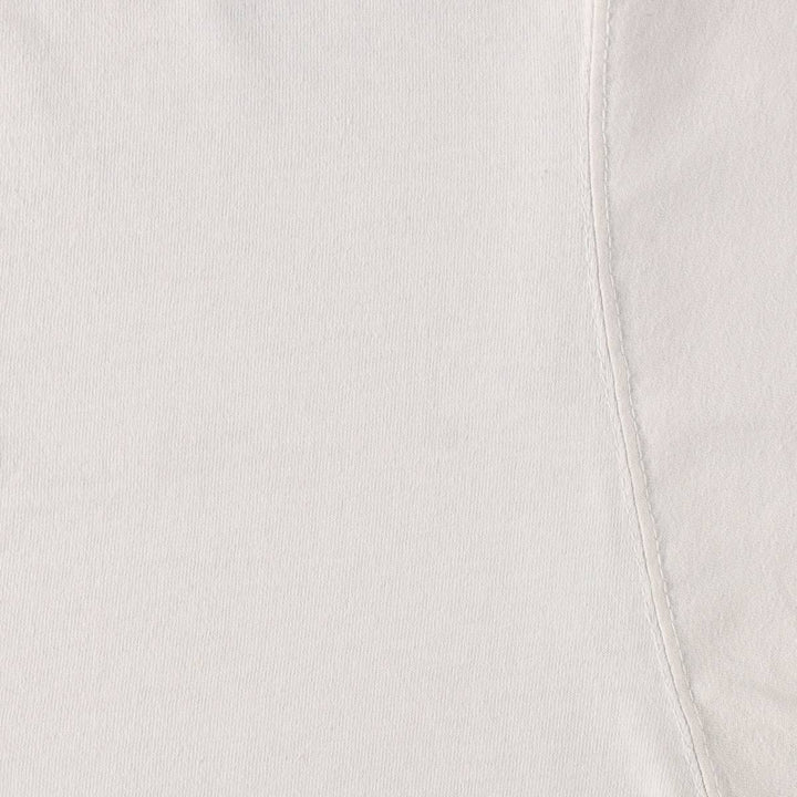 Adidas logo t-shirt, made in USA, men's size L (approx.) cotton white type Vintage Second Hand