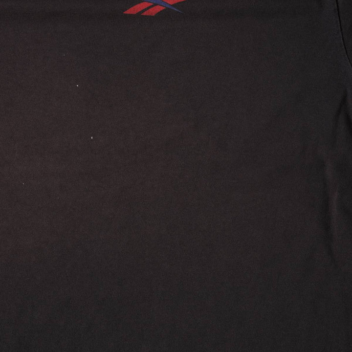 90'S Reebok sports print t-shirt, made in USA, men's size XL (approx.), vintage. cotton Charcoal Vintage Second Hand