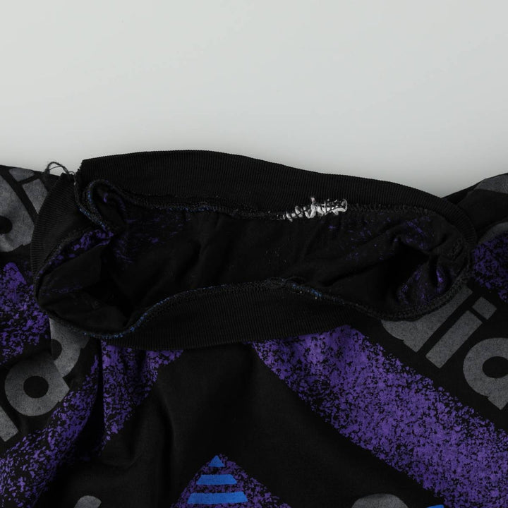 ~90'S Adidas Trefoil Logo Large Print T-Shirt, Men's Size L unclear black type Vintage Second Hand