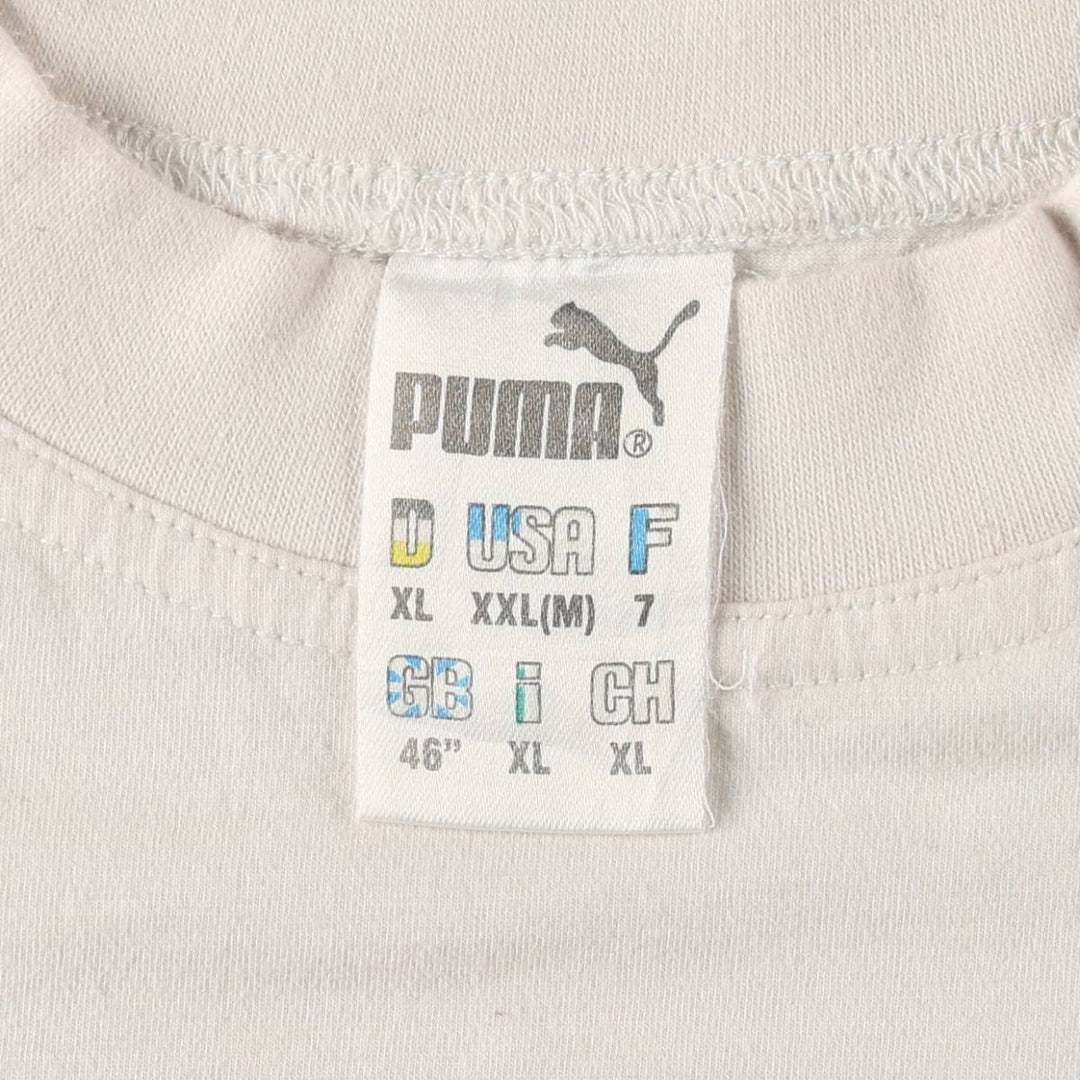 90'S Puma 1. FC Cologne Logo Print T-Shirt, Men's XXL (approx.), Vintage cotton white type Vintage Second Hand