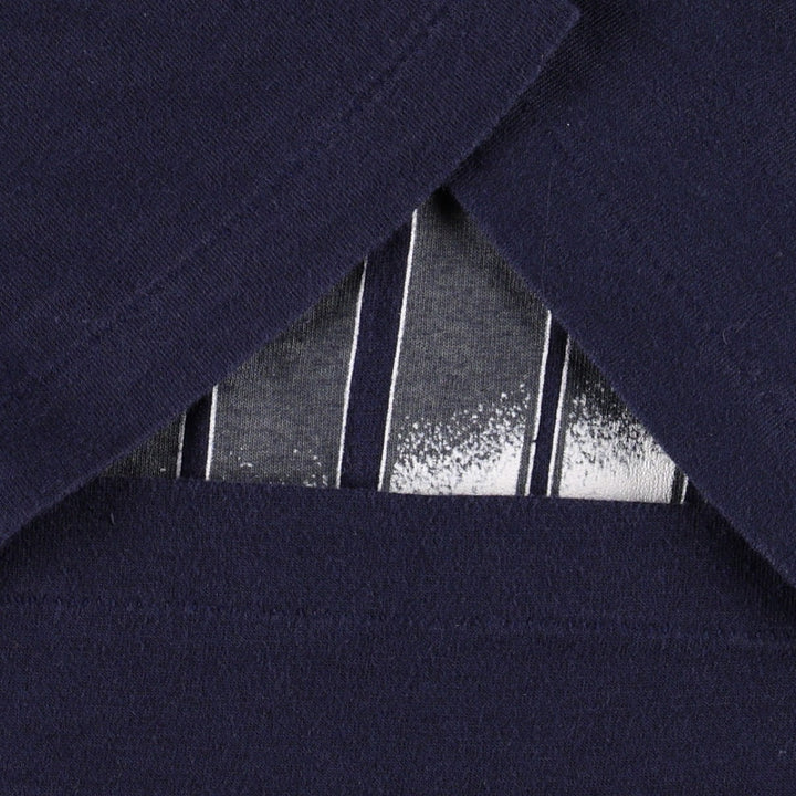 90'S Puma logo print t-shirt, made in USA, men's size XL equivalent, vintage. cotton navy blue type Vintage Second Hand