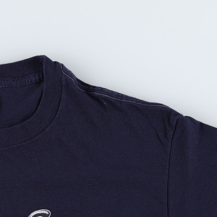 90'S Puma logo print t-shirt, made in USA, men's size XL equivalent, vintage. cotton navy blue type Vintage Second Hand