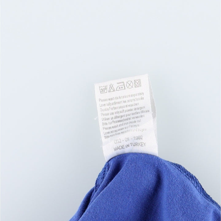 90'S Puma logo t-shirt, men's size M equivalent, vintage. cotton blue type Vintage Second Hand