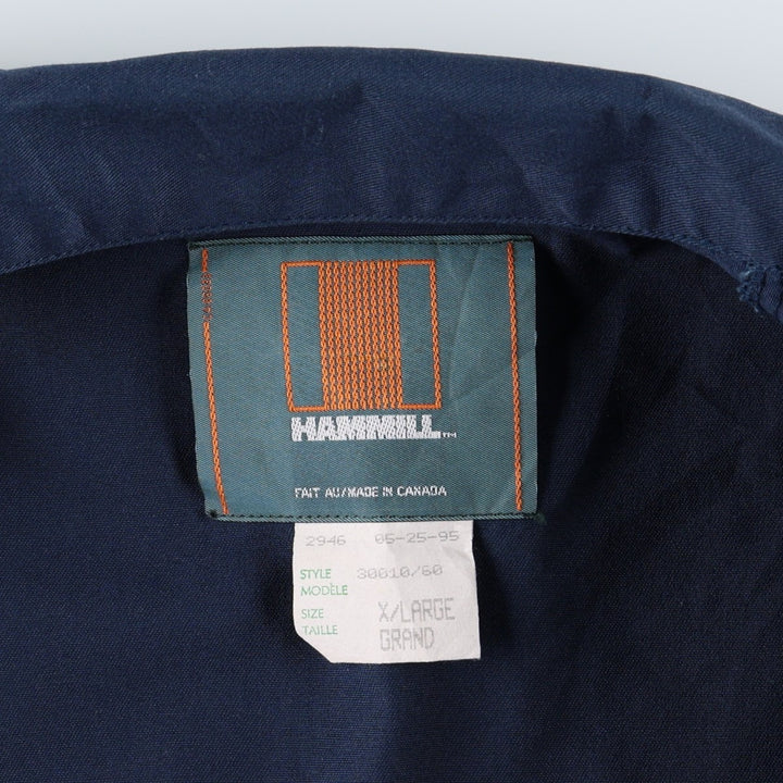 HAMMILL Work Jacket, Made in Canada, Men's Size XL (approx.) polyester navy blue type Vintage Second Hand