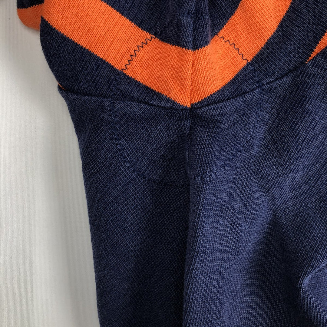 BARBARIAN Long Sleeve Rugby Shirt Made in Canada Men's XL cotton navy blue type Vintage Second Hand